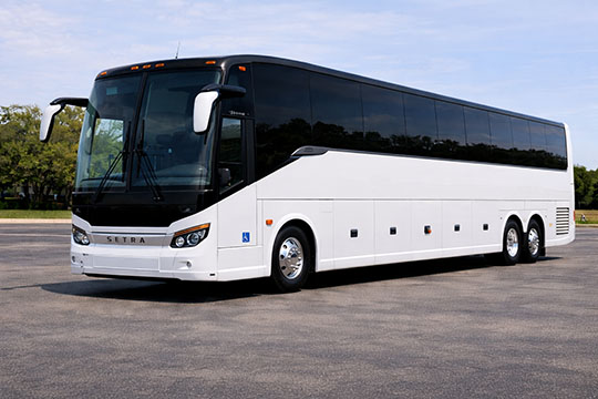 56-passenger charter bus rental Hutto TX